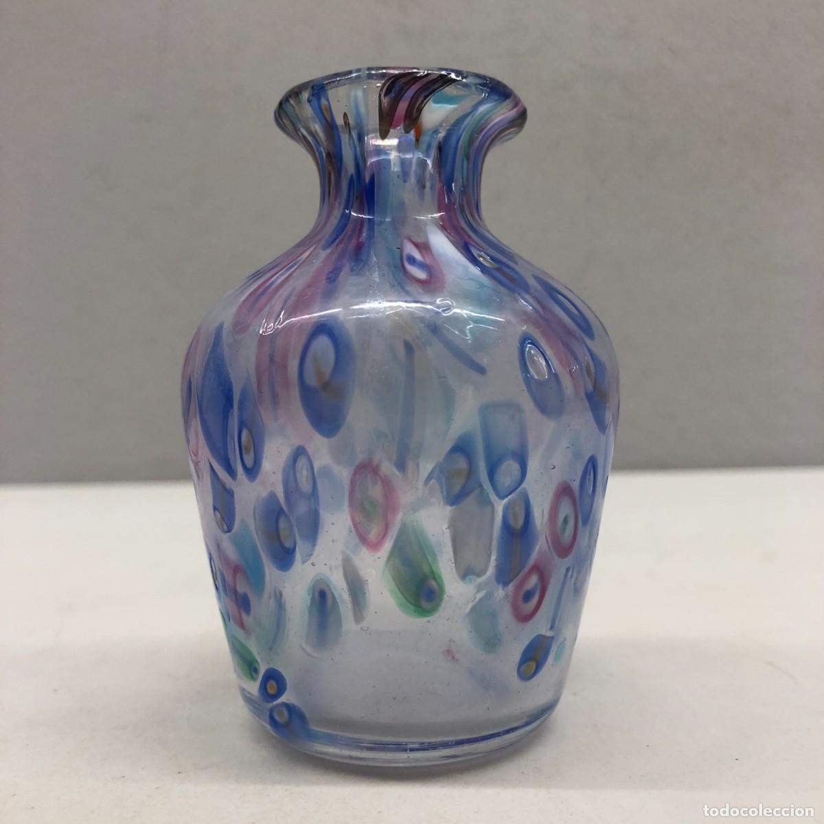 Antig&uuml;edades: PRECIOSA JARRITA - PERFUME - PERFUMERO - PINTADO A MANO - CRISTAL SOPLADO - 9,5 CM / 566