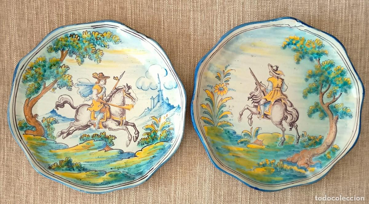 Antiquit&eacute;s: ANTIGUOS PLATOS DE MONTERIA CERAMICA DE TALAVERA