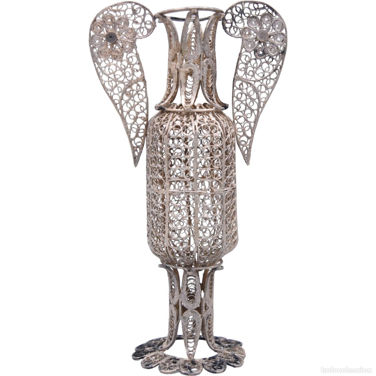 Antig&uuml;edades: Violetero antiguo de plata