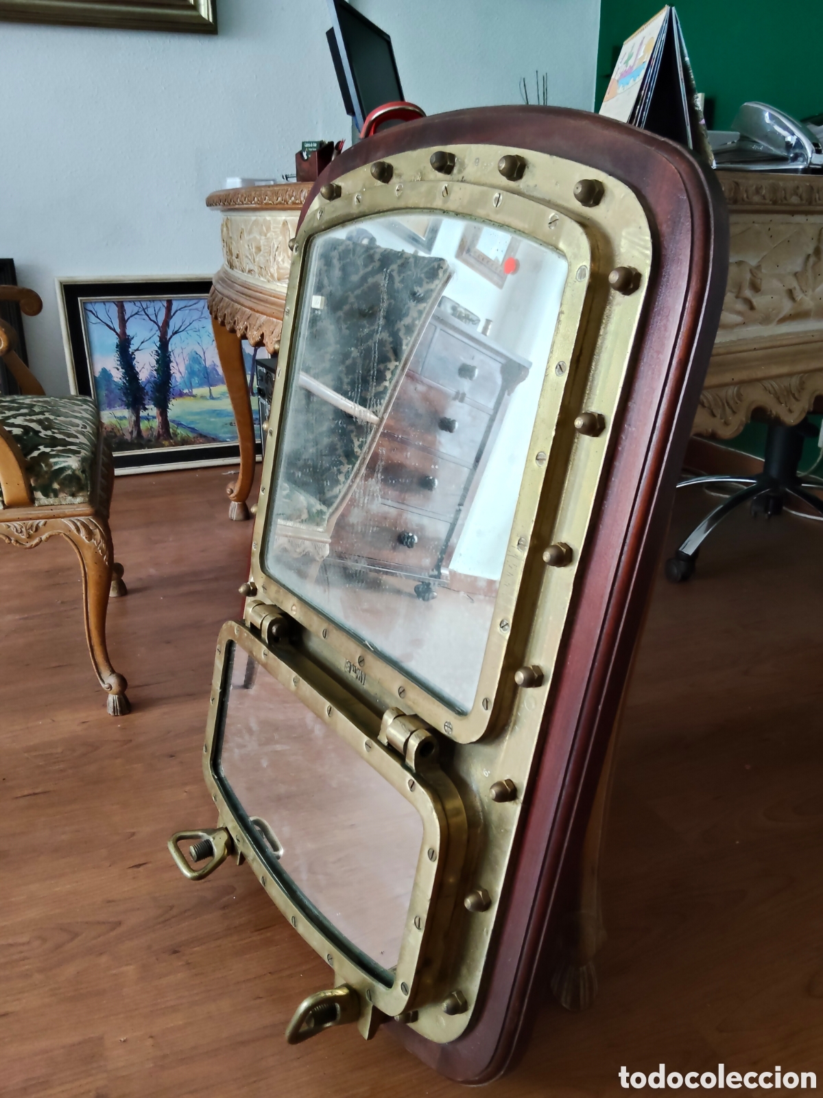 Antig&uuml;edades: Gran Portillo de barco en bronce - Foto 2