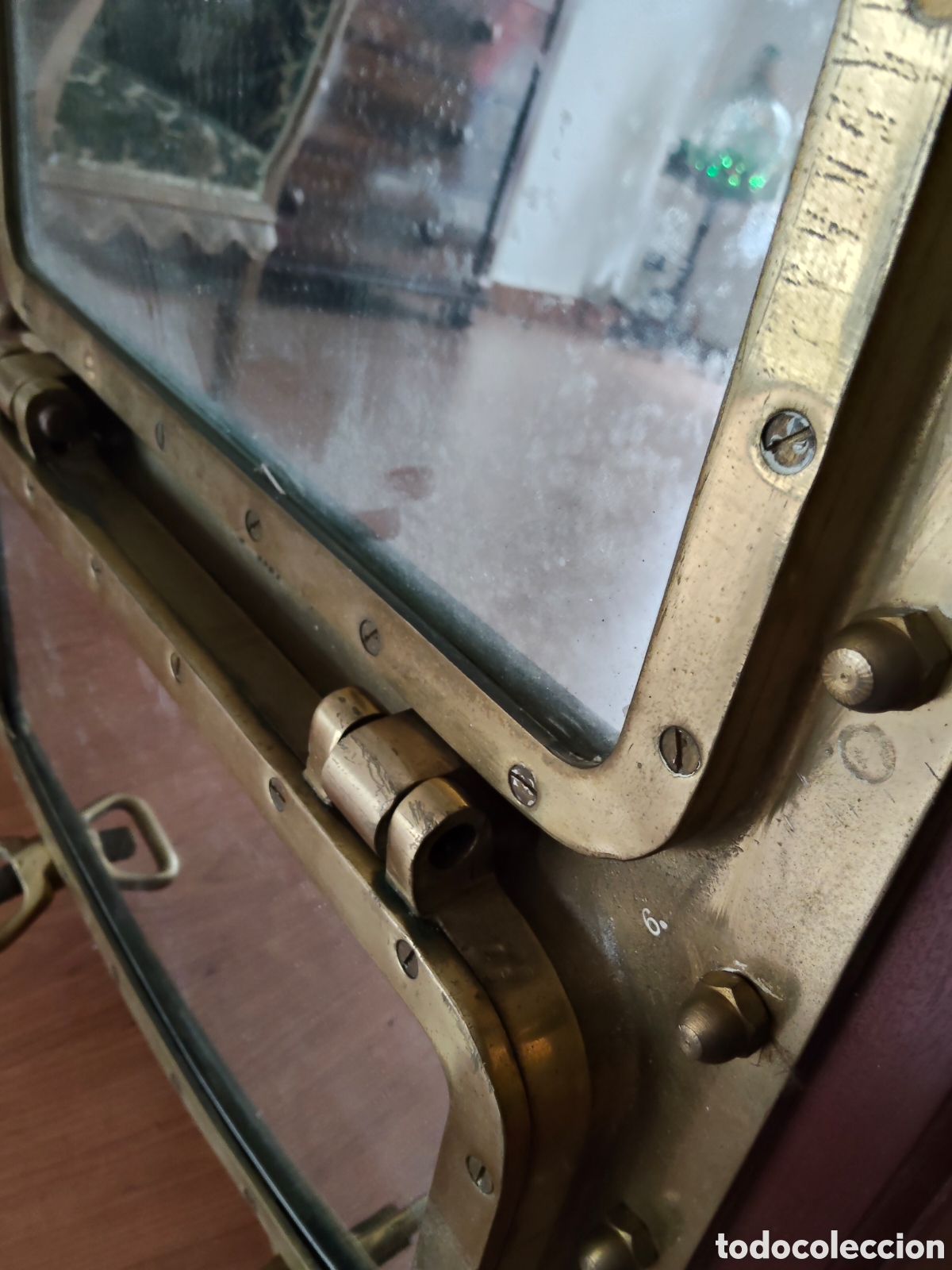 Antig&uuml;edades: Gran Portillo de barco en bronce - Foto 6