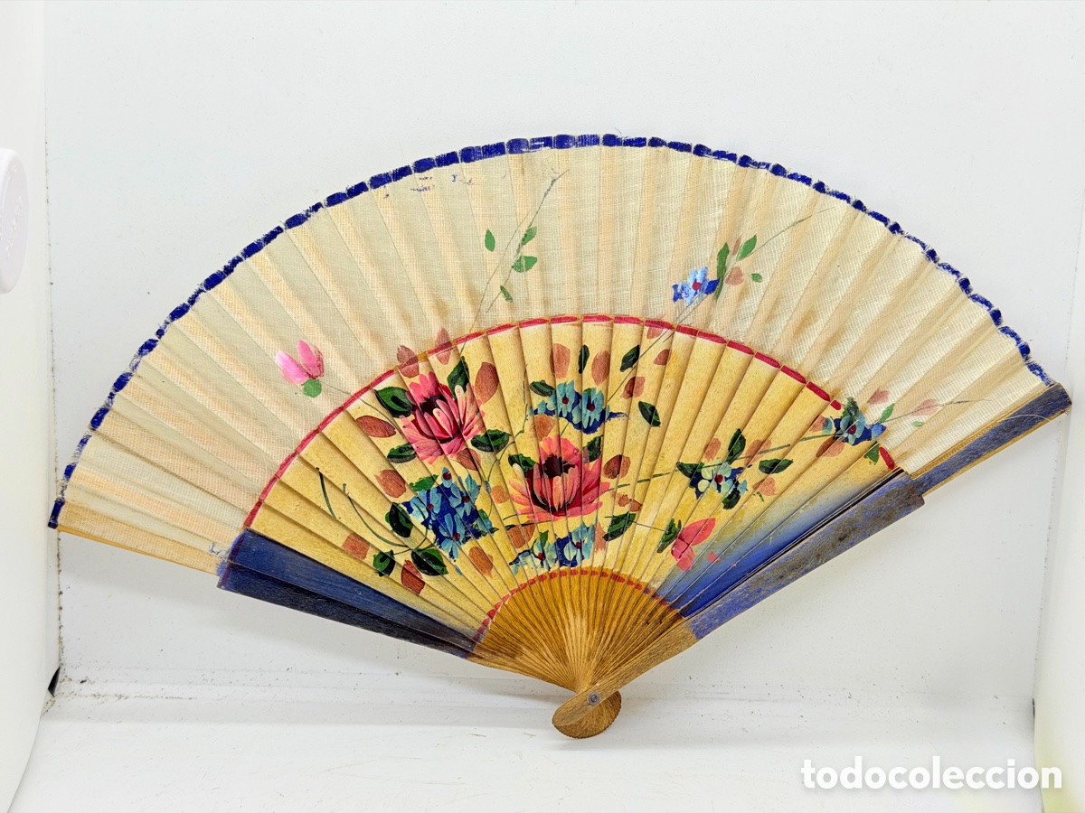Antig&uuml;edades: Antiguo Abanico Pintado