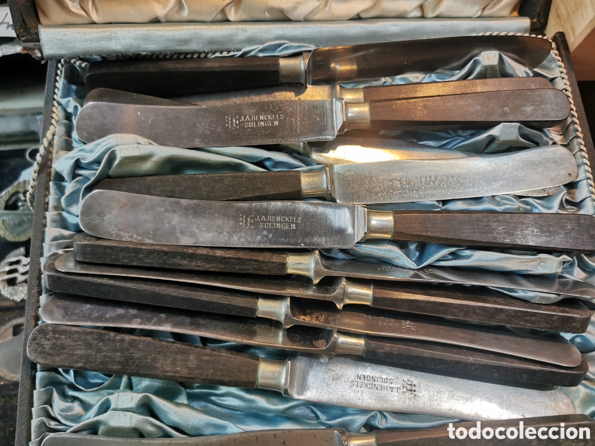 Antig&uuml;edades: Cuchillos con caja SOLINGEN - Foto 4