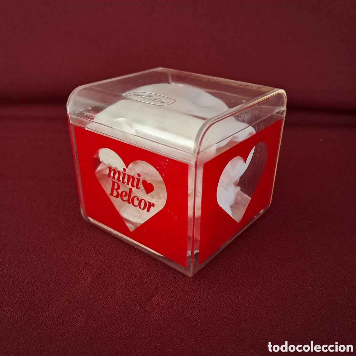 Antiquit&eacute;s: Conjunto de ropa interior en color blanco, MINI BELCOR, a&ntilde;os 70. Ropa nueva sin usar. Braga + Sost&eacute;n