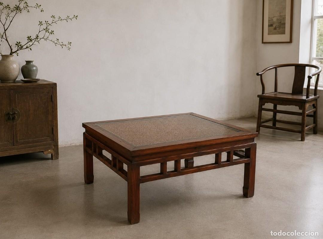 Antig&uuml;edades: Mesa baja antigua estilo chino