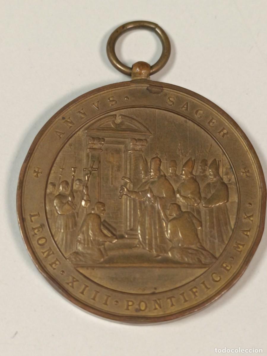Antiquit&auml;ten: MEDALLA CONMEMORATIVA PAPA LE&Oacute;N XIII PONTIFICACION 1900