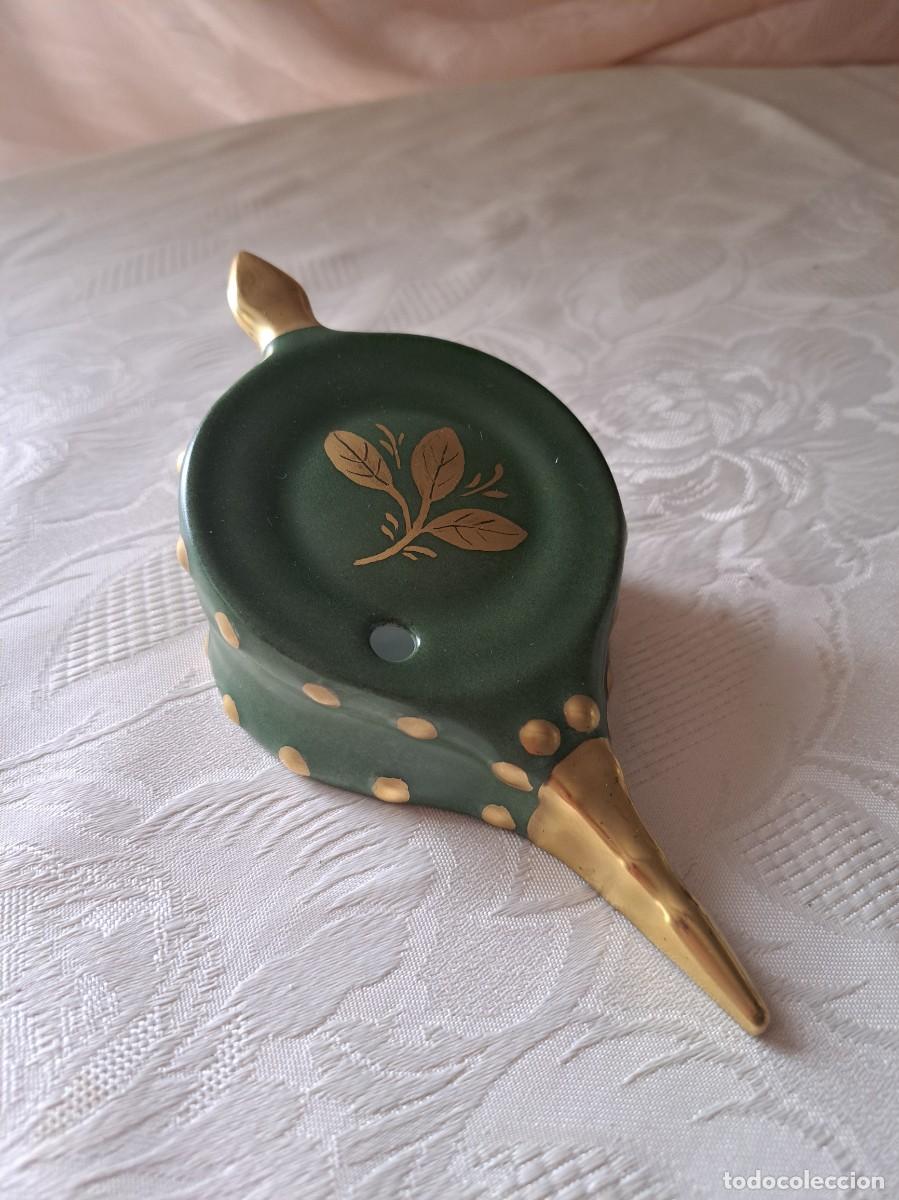 Antig&uuml;edades: Bonito fuelle de chimenea de porcelana Limoges France, pieza decorativa. siglo xx