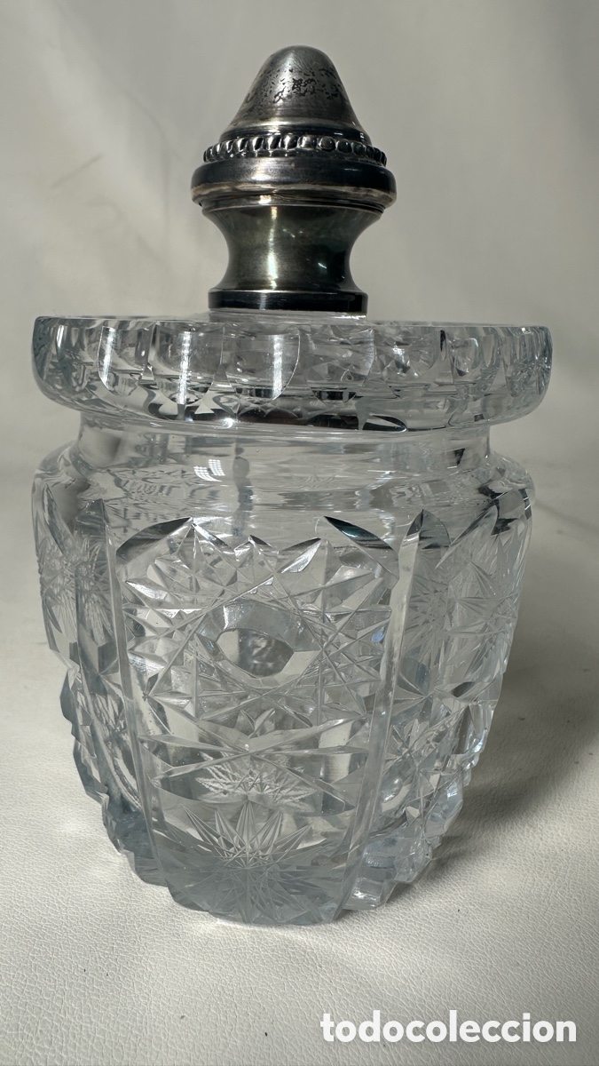 Antig&uuml;edades: ANTIGUO AZUCACRERO DE CRISTAL TALLADO. BUEN ESTADO