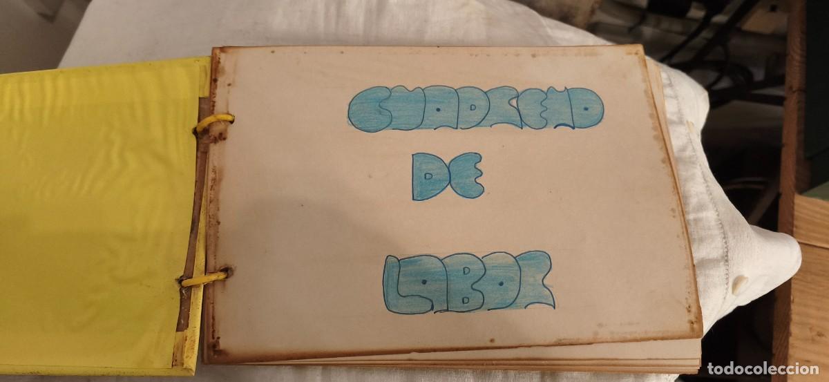 Antig&uuml;edades: Antiguo cuaderno de labor -Muestras artesanales