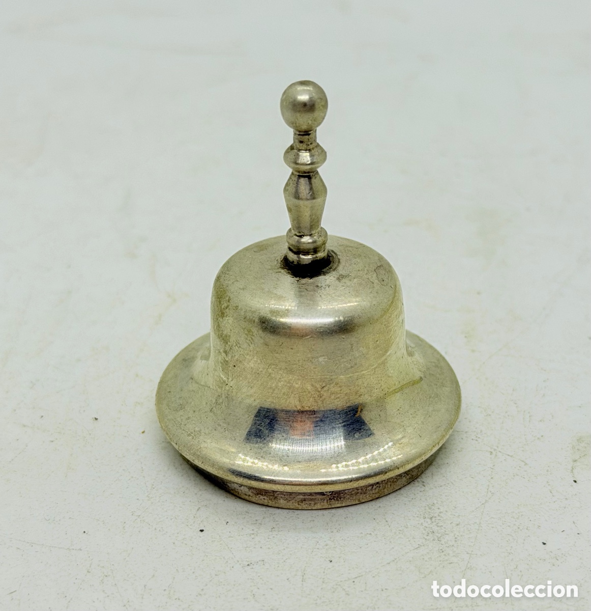 Antiguidades: Antigua Campana Plateada
