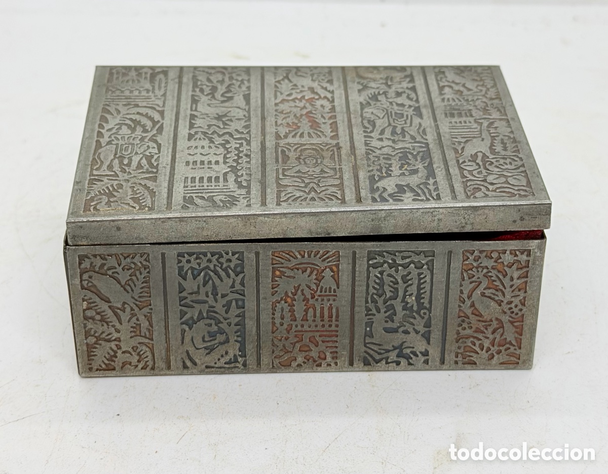 Antiques: Antigua Caja Plateada