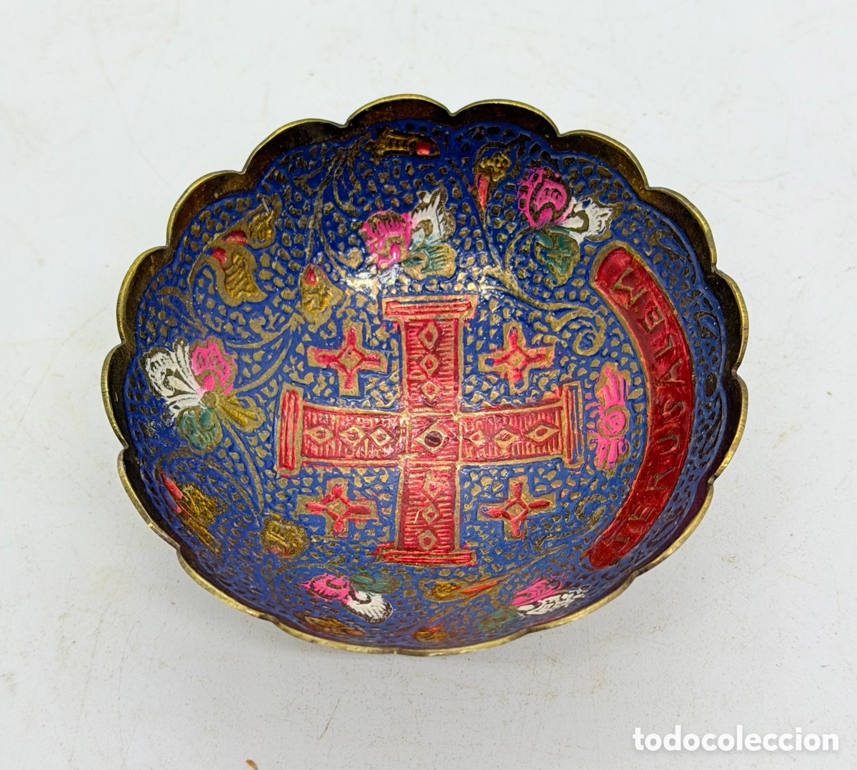 Antig&uuml;edades: Antiguo Cuenco de Cruz Esmaltado
