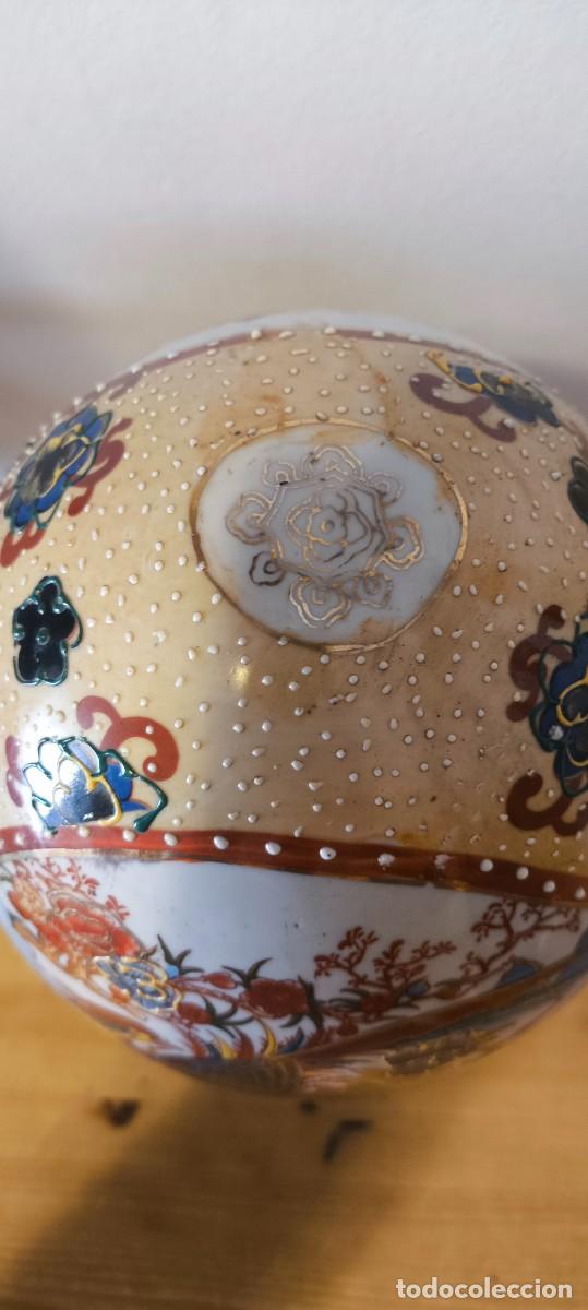 Antig&uuml;edades: Huevo de porcelana decorado - Foto 5