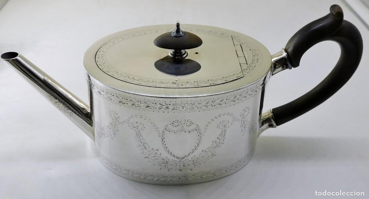 Antig&uuml;edades: ANTIGUA TETERA INGLESA EN METAL ELECTROPLATEADO SHEFFIELD