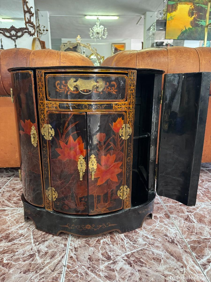 Antig&uuml;edades: Mueble gabinete estilo oriental lacado