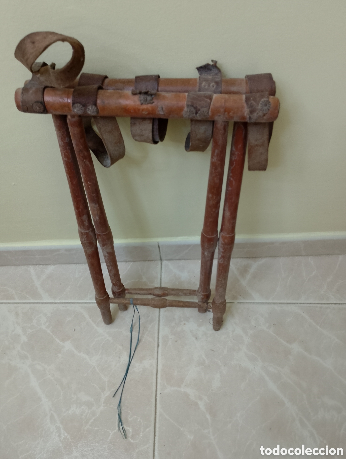 Antig&uuml;edades: Silla plegable antigua - Foto 2