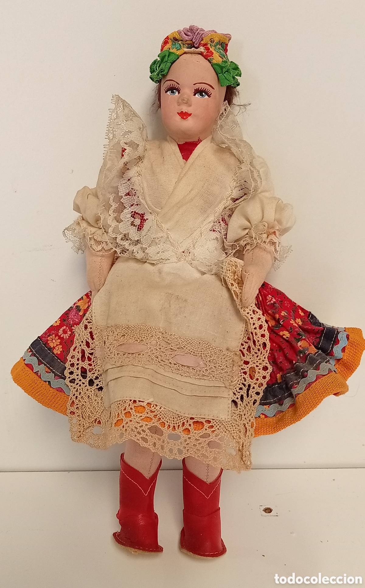 Antig&uuml;edades: MU&Ntilde;ECA CLASICA DE TRAPO ANTIGUA VALENCIANA