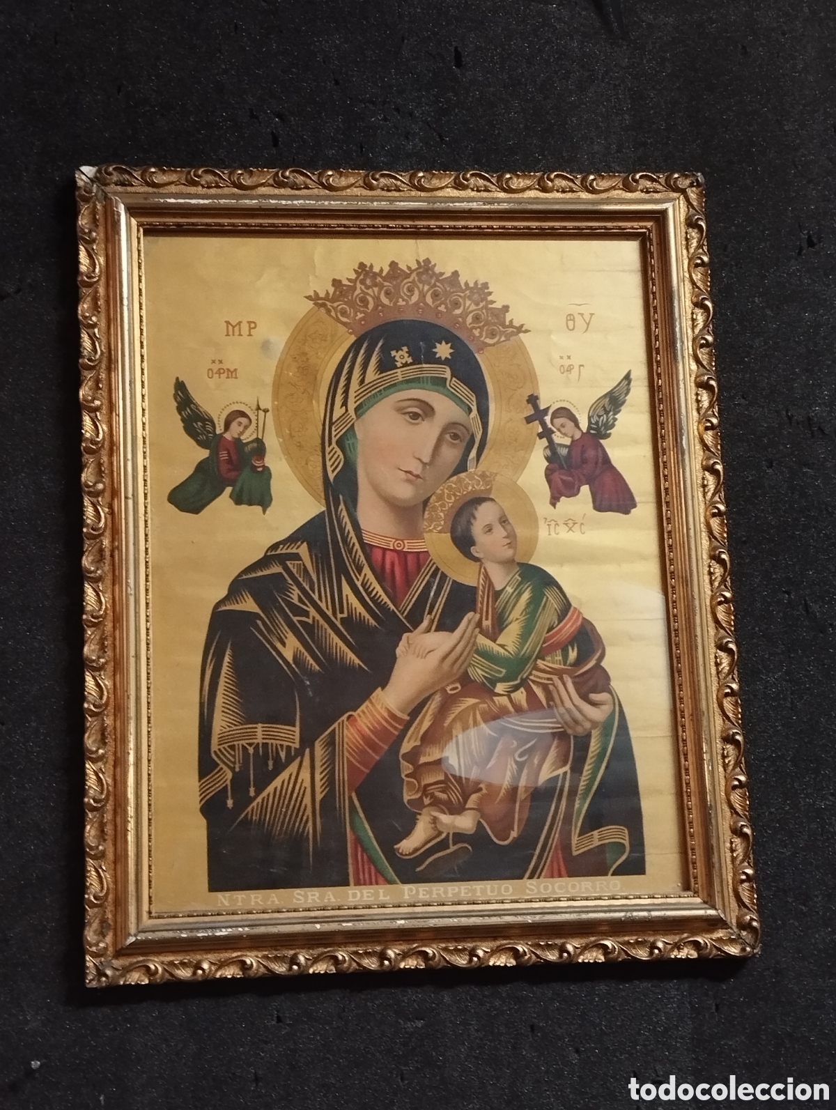Antiguidades: Litograf&iacute;a de Nuestra se&ntilde;ora del perpetuo Socorro