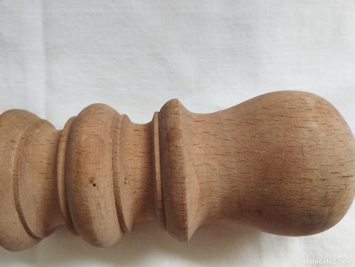 Antig&uuml;edades: Mazo de madera mortero a&ntilde;os 50 - Foto 3