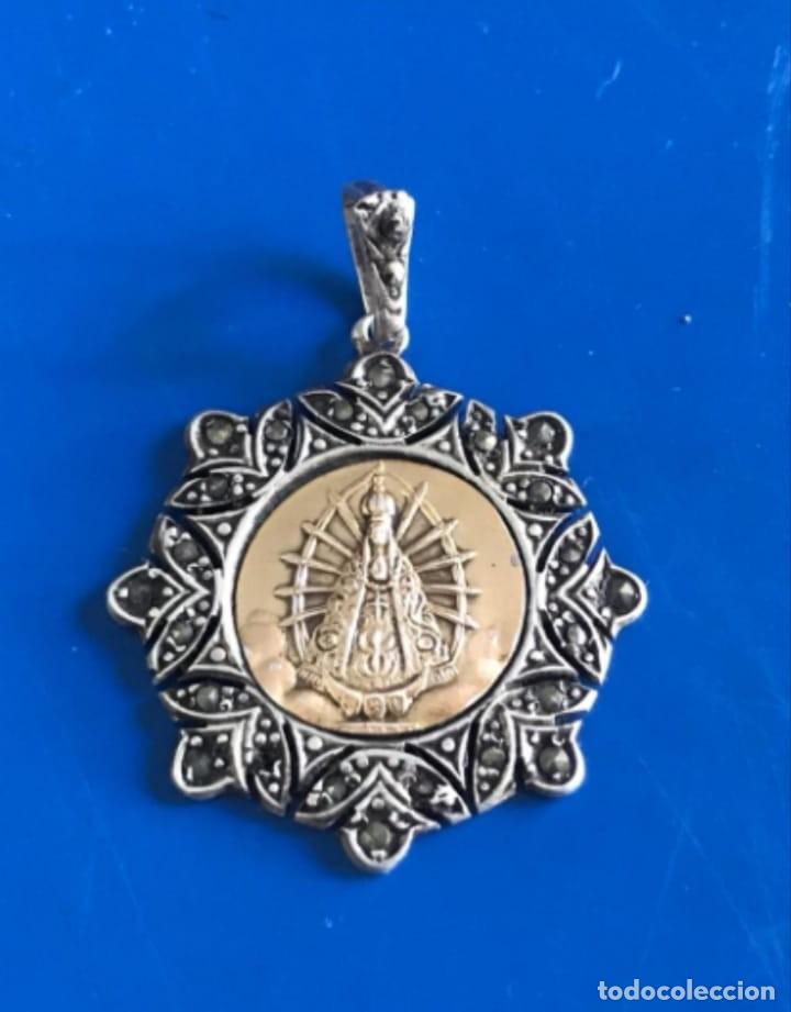 Antig&uuml;edades: Medalla devocional Virgen de Luj&aacute;n en oro y plata - Foto 7