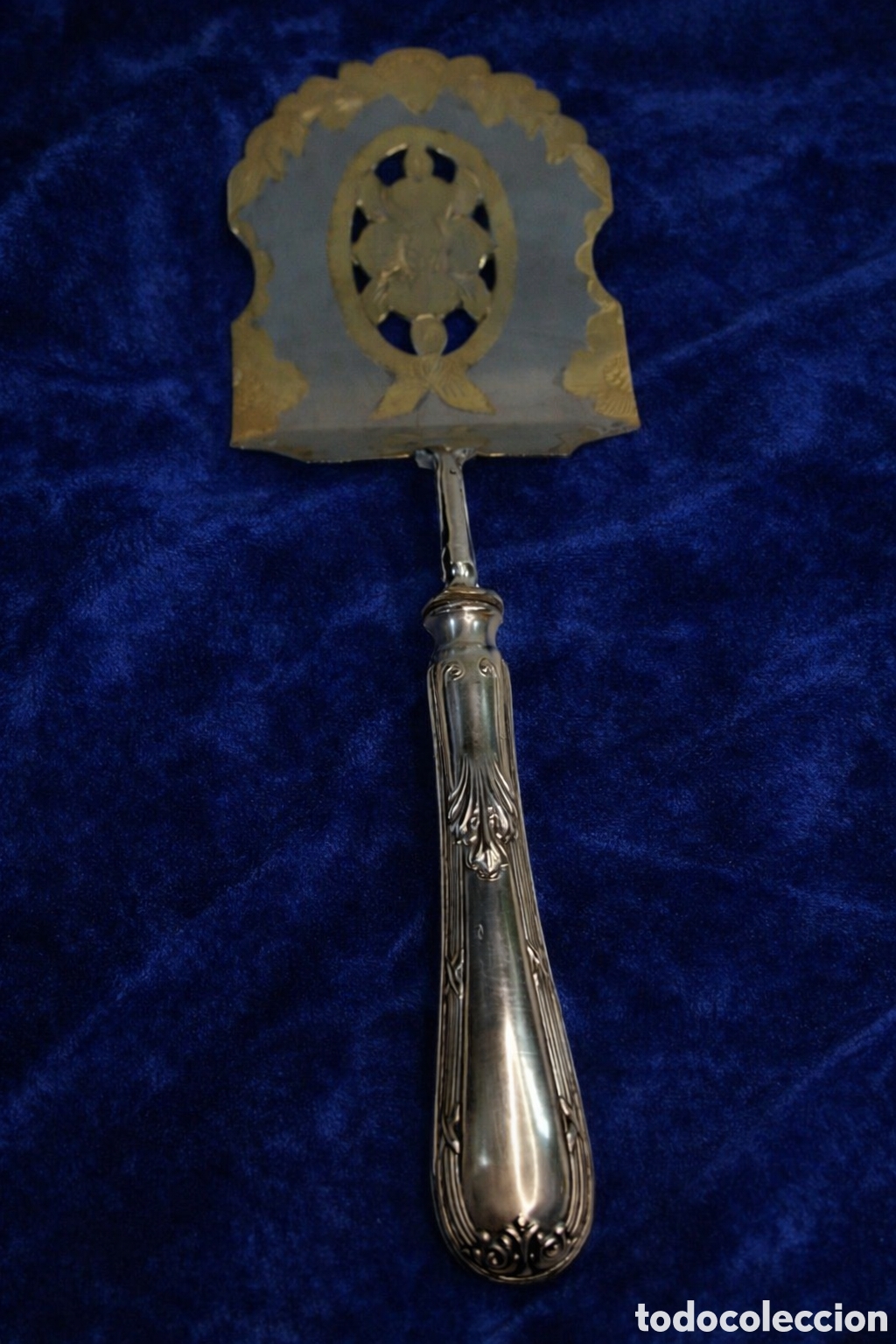 Antig&uuml;edades: Pala para servir con mango de plata - Foto 12