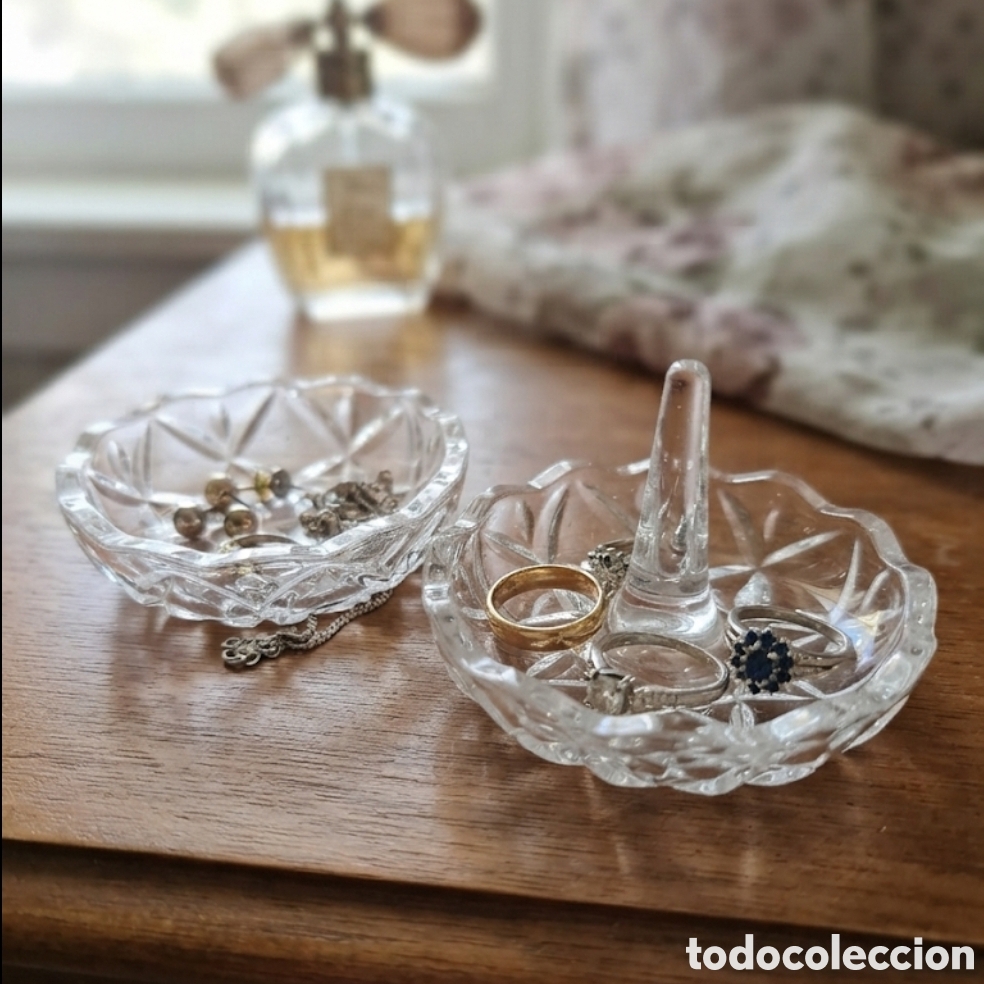 Antig&uuml;edades: Bohemia Exclusivo Juego Portaanillos detalle plata