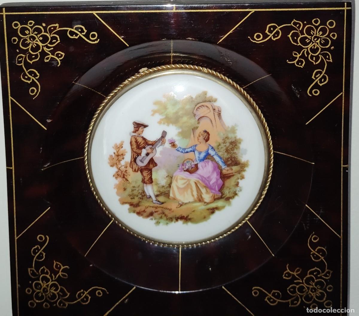 Antig&uuml;edades: PORCELANA PINTADA SOBRE OBRA DE FRAGONARD.ENVIO CERTIFICADO INCLUIDO.