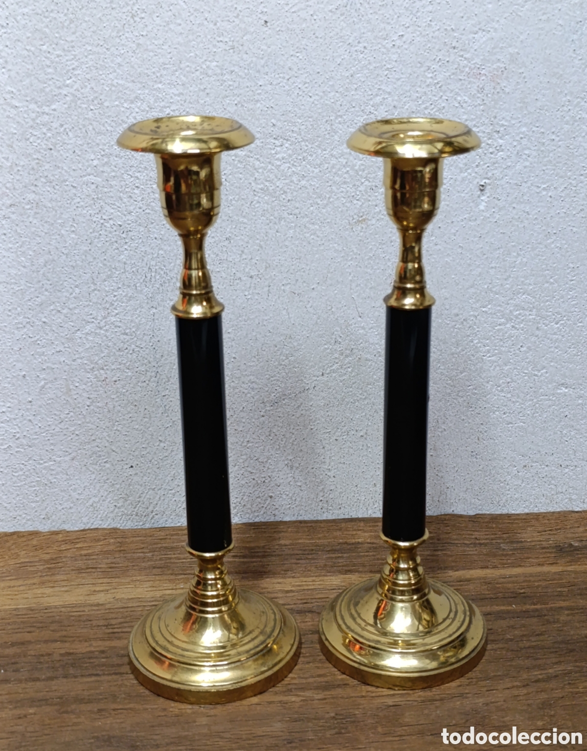 Antig&uuml;edades: PAREJA DE CANDELABROS FRANCESES ESTILO IMPERIO - Foto 2
