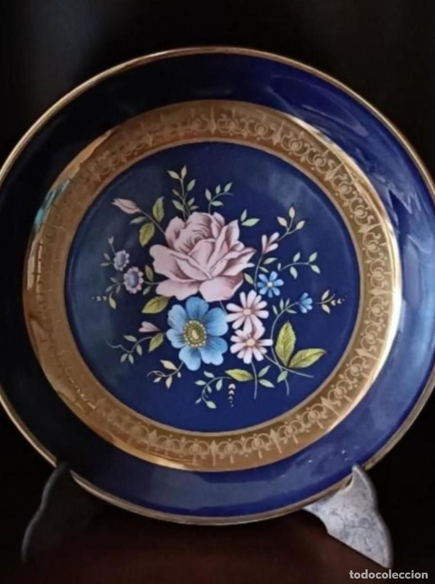 Antiquit&auml;ten: Plato decorativo con flores