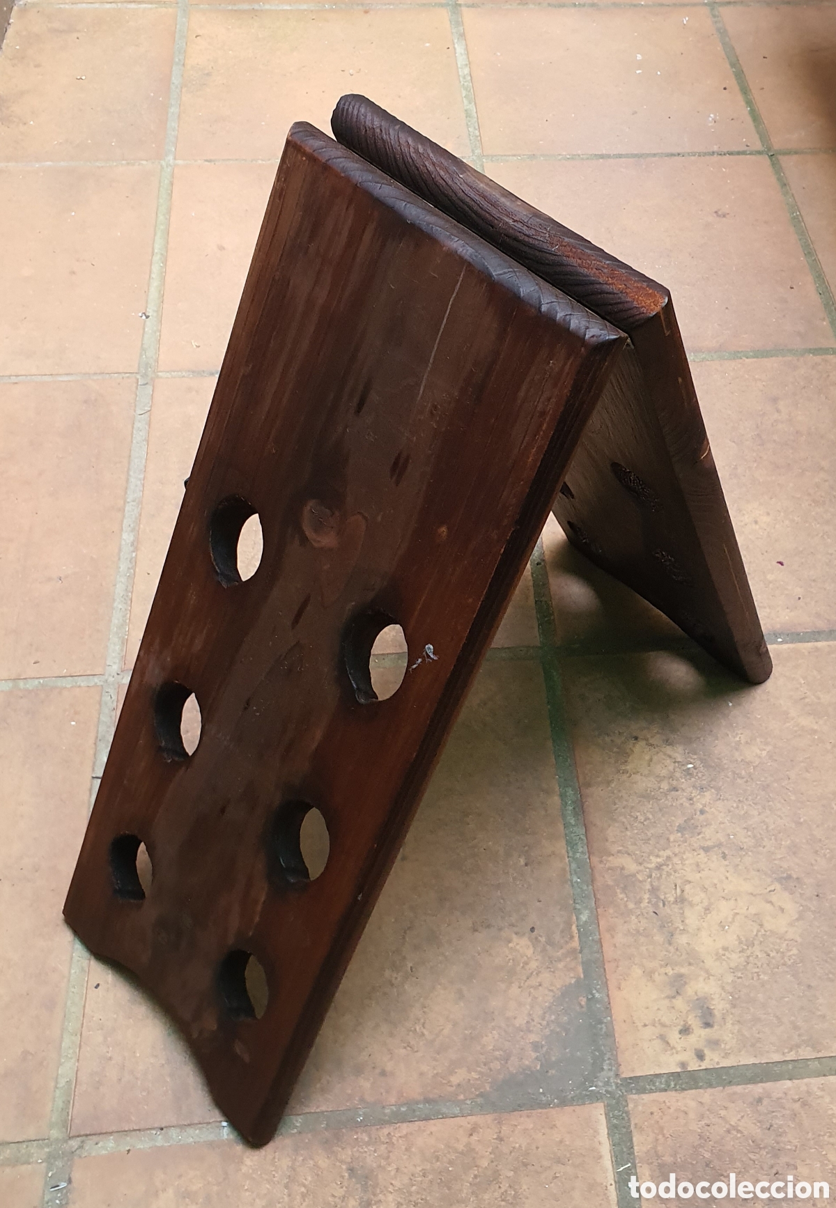Antig&uuml;edades: BOTELLERO PLEGABLE DE MADERA PARA 12 BOTELLAS