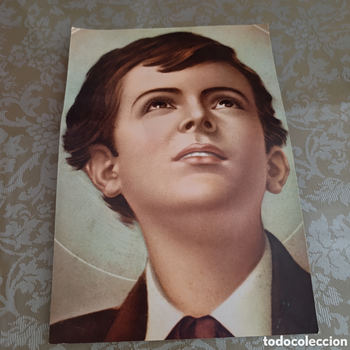 Antig&uuml;edades: Postal gigante de Santo Domingo Savio,patr&oacute;n embarazadas y juventud cat&oacute;lica