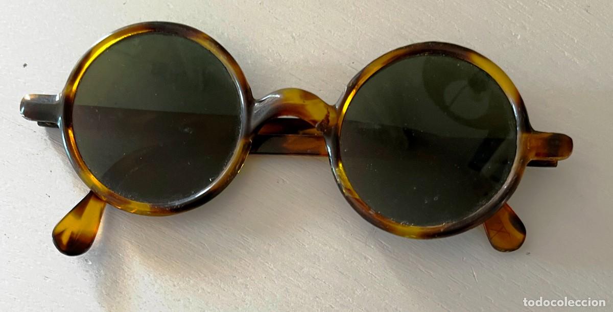 Antig&uuml;edades: Antiguas Gafas de Carey a&ntilde;os 20 - 30, redondas, excepcionales, ver todas las fotos puestas.