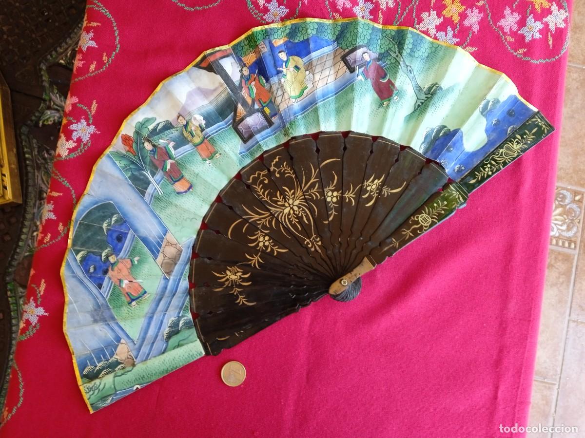 Antiques: Abanico antiguo oriental &rdquo; de las mil caras&rdquo;