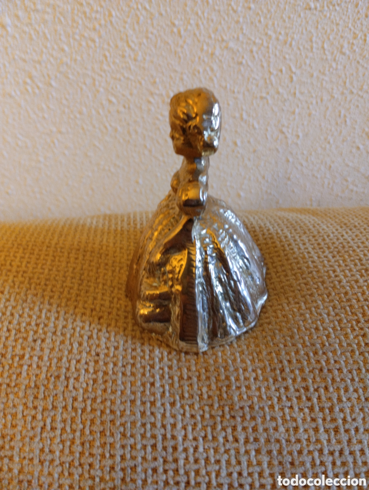 Antig&uuml;edades: Campanilla antigua bronce - Foto 2