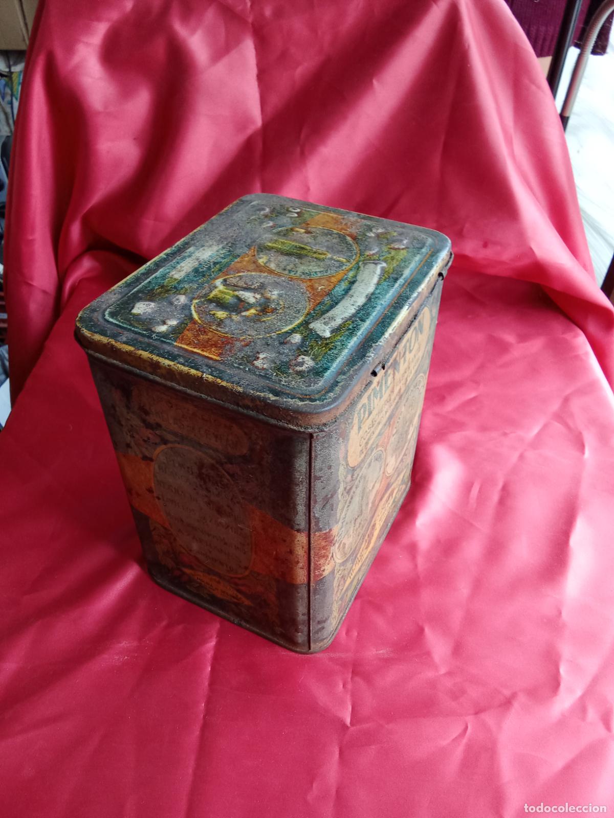 Antig&uuml;edades: Caja de pimenton Andres Bernal Gil, Murcia. Caja 5