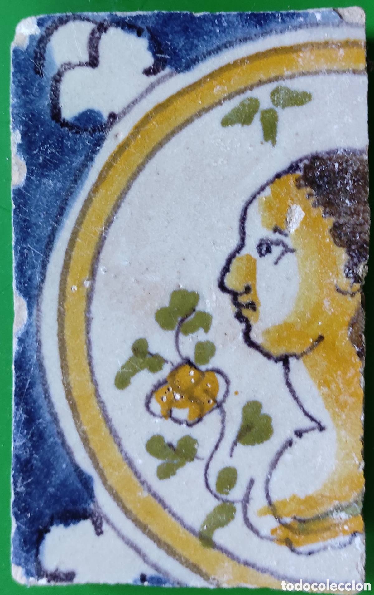 Antig&uuml;edades: Trozo de azulejo de Triana del siglo XVIII.