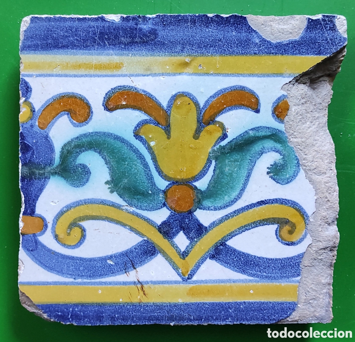 Antig&uuml;edades: Azulejo de Triana del siglo XVII-XVIII.