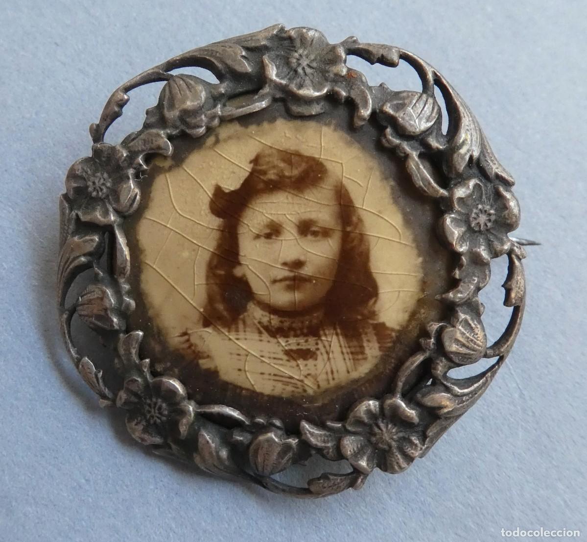Antig&uuml;edades: ANTIGUO BROCHE CON RETRATO S.XIX - PPIO.S.XX