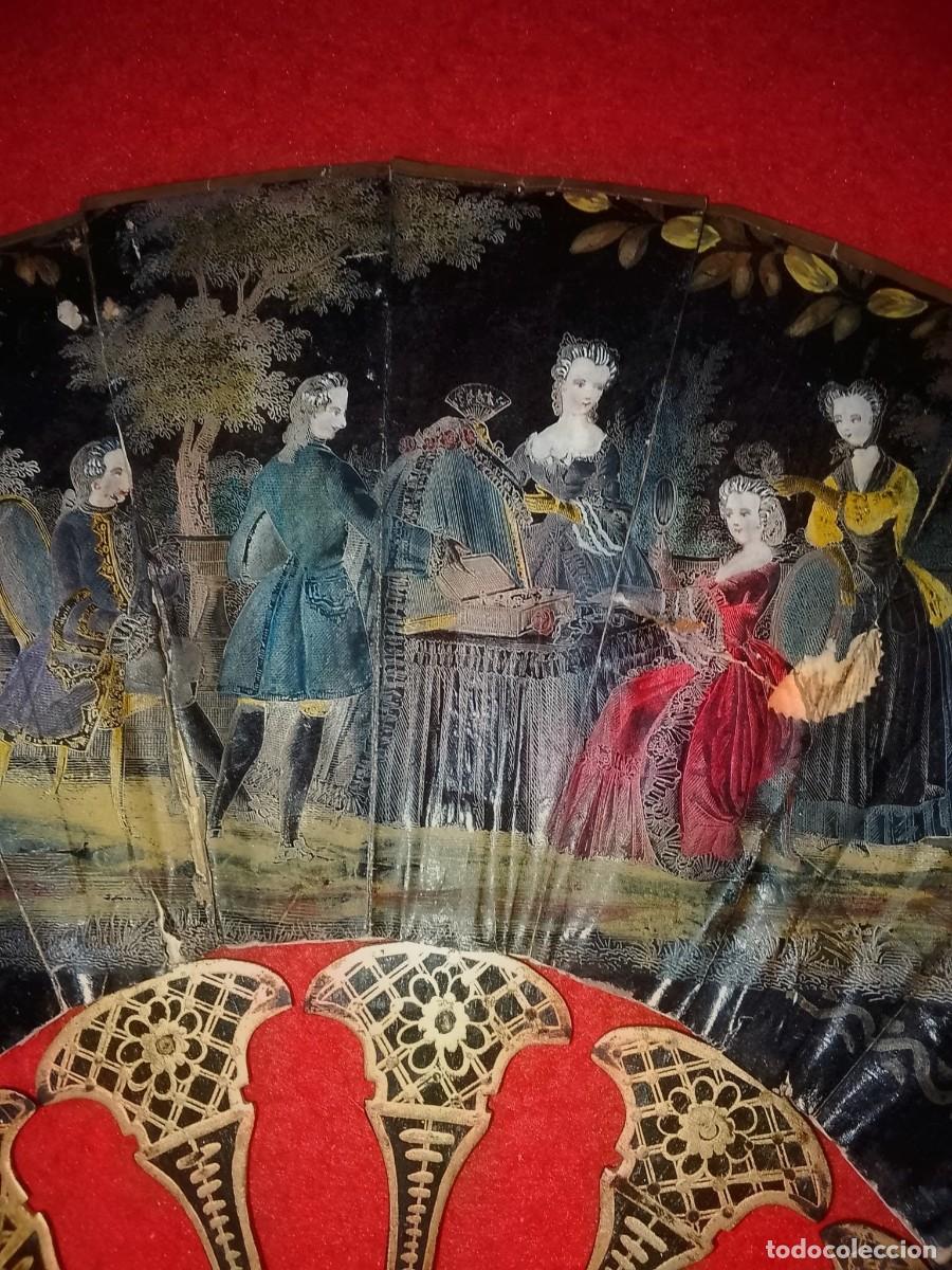 Antig&uuml;edades: Abanico de colecci&oacute;n enmarcado - Foto 1