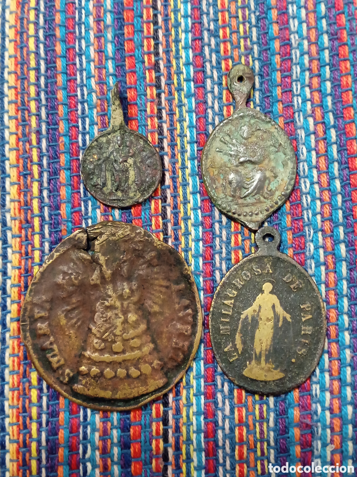 Antig&uuml;edades: CM- CUATRO ANTIGUAS MEDALLAS VER FOTOS