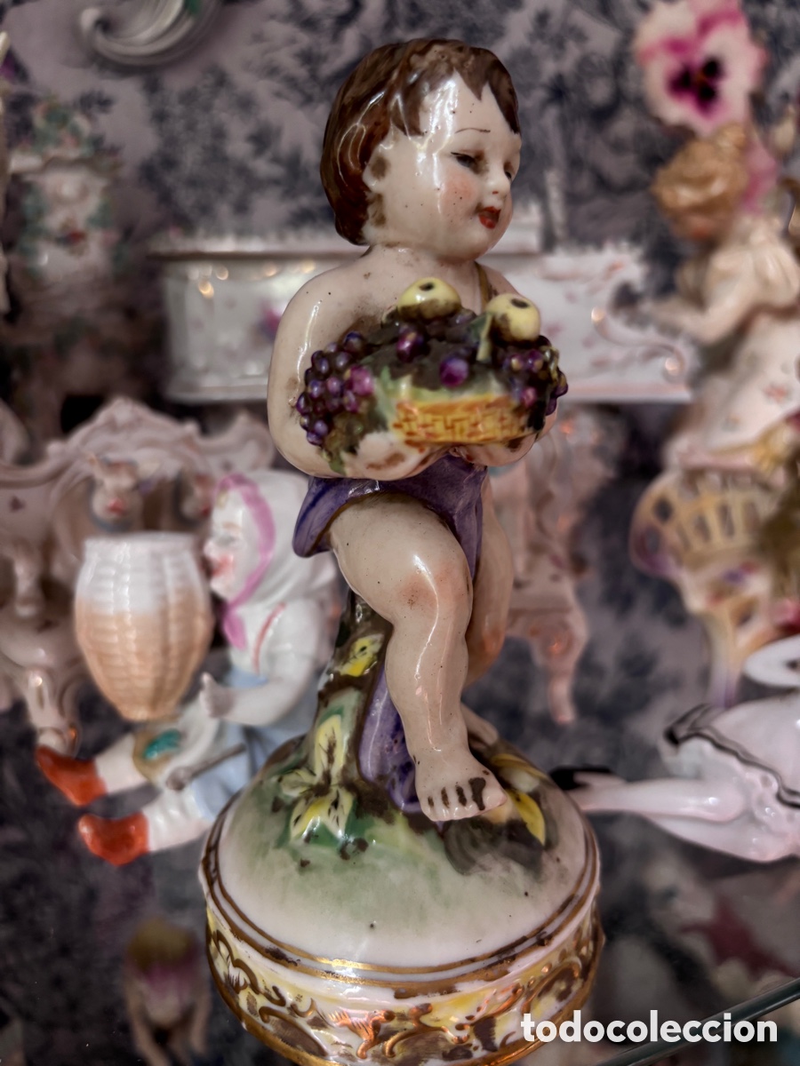 Antig&uuml;edades: PRECIOSA FIGURA CAPODIMONTE - Foto 6