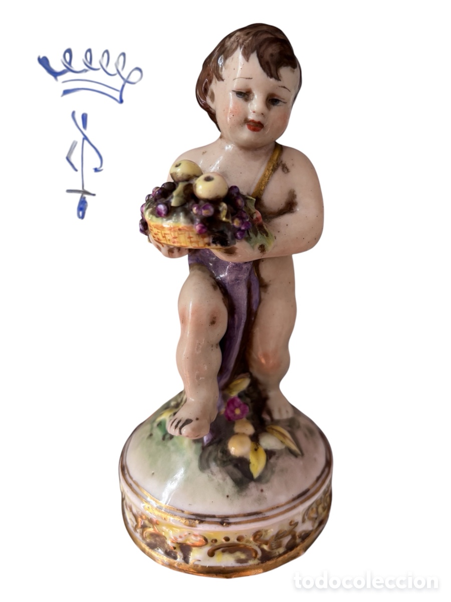 Antig&uuml;edades: PRECIOSA FIGURA CAPODIMONTE
