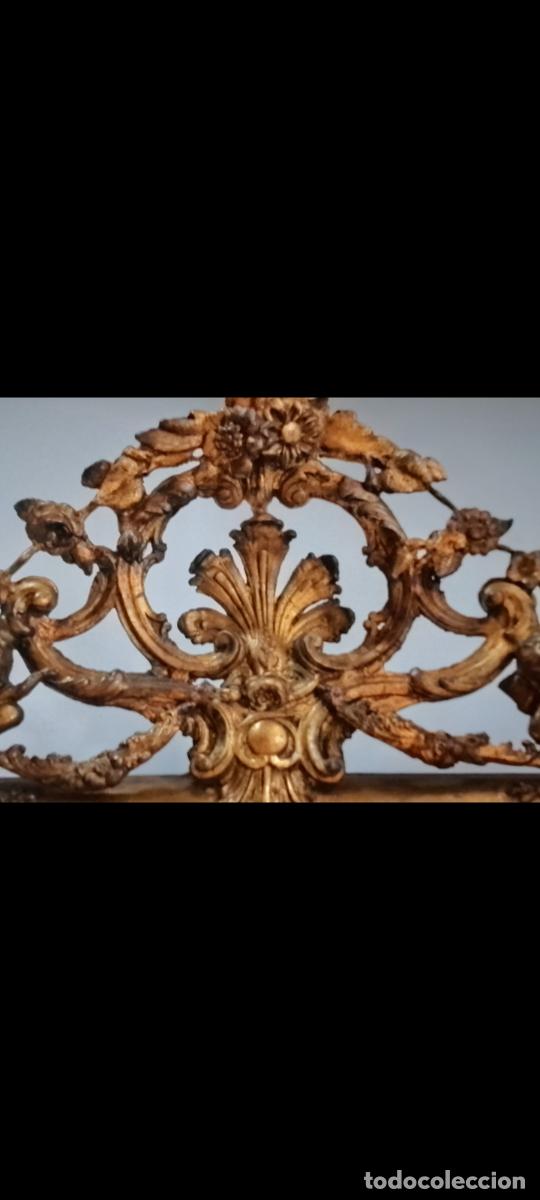 Antig&uuml;edades: Espejo barroco con angelotes - Foto 4