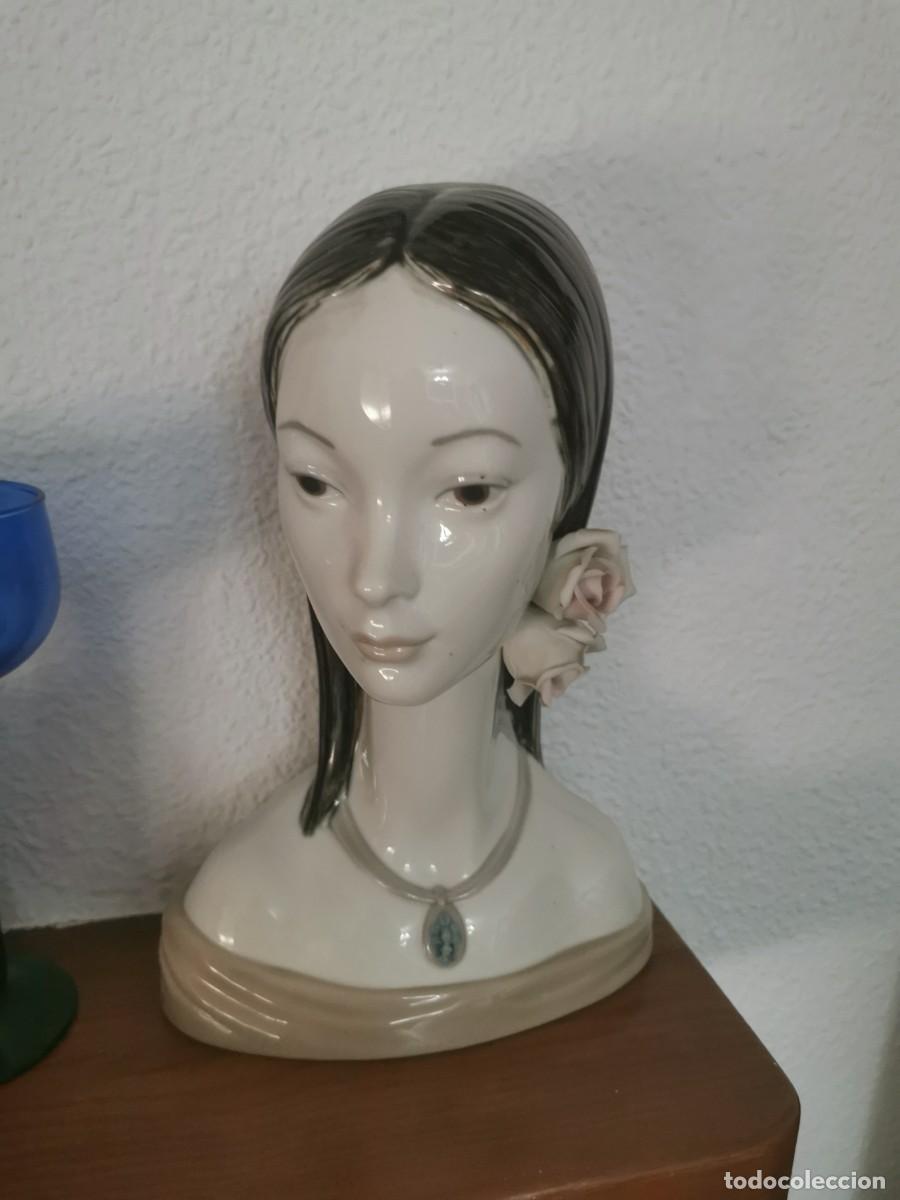 Antig&uuml;edades: Figura LLADRO busto mujer