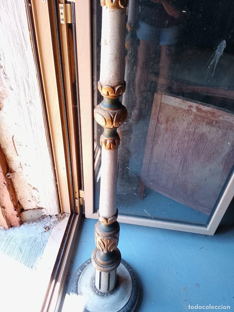 Antig&uuml;edades: Hachero madera policromada S XIX - Foto 2