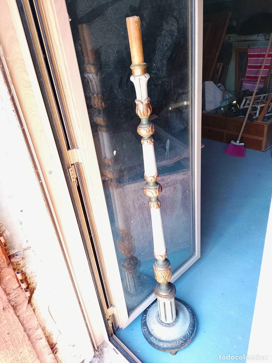 Antig&uuml;edades: Hachero madera policromada S XIX - Foto 3
