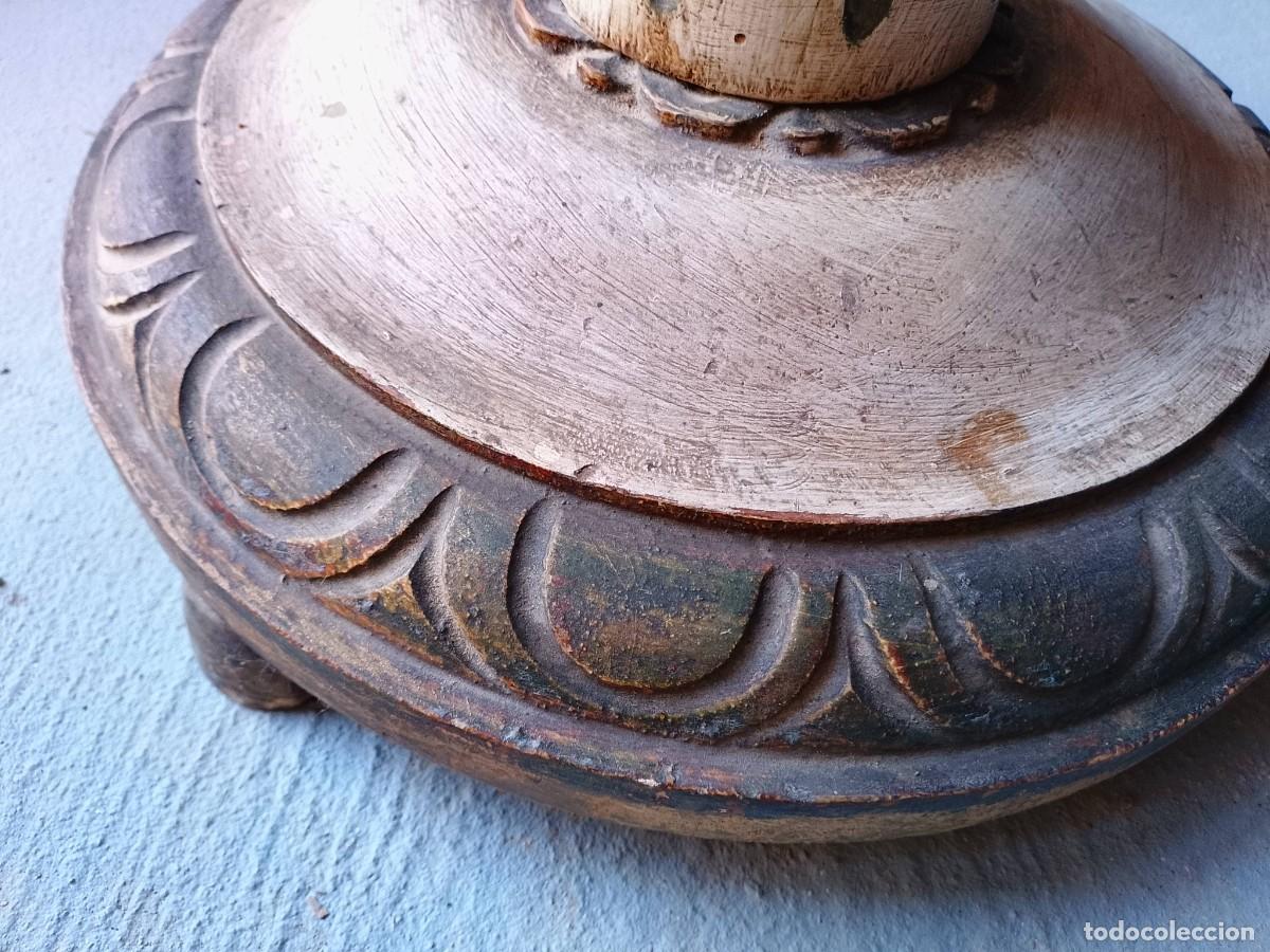 Antig&uuml;edades: Hachero madera policromada S XIX - Foto 5