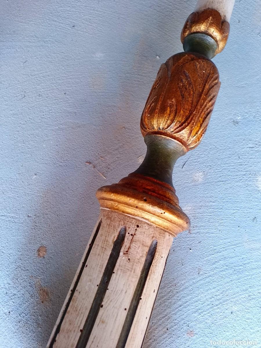 Antig&uuml;edades: Hachero madera policromada S XIX - Foto 6