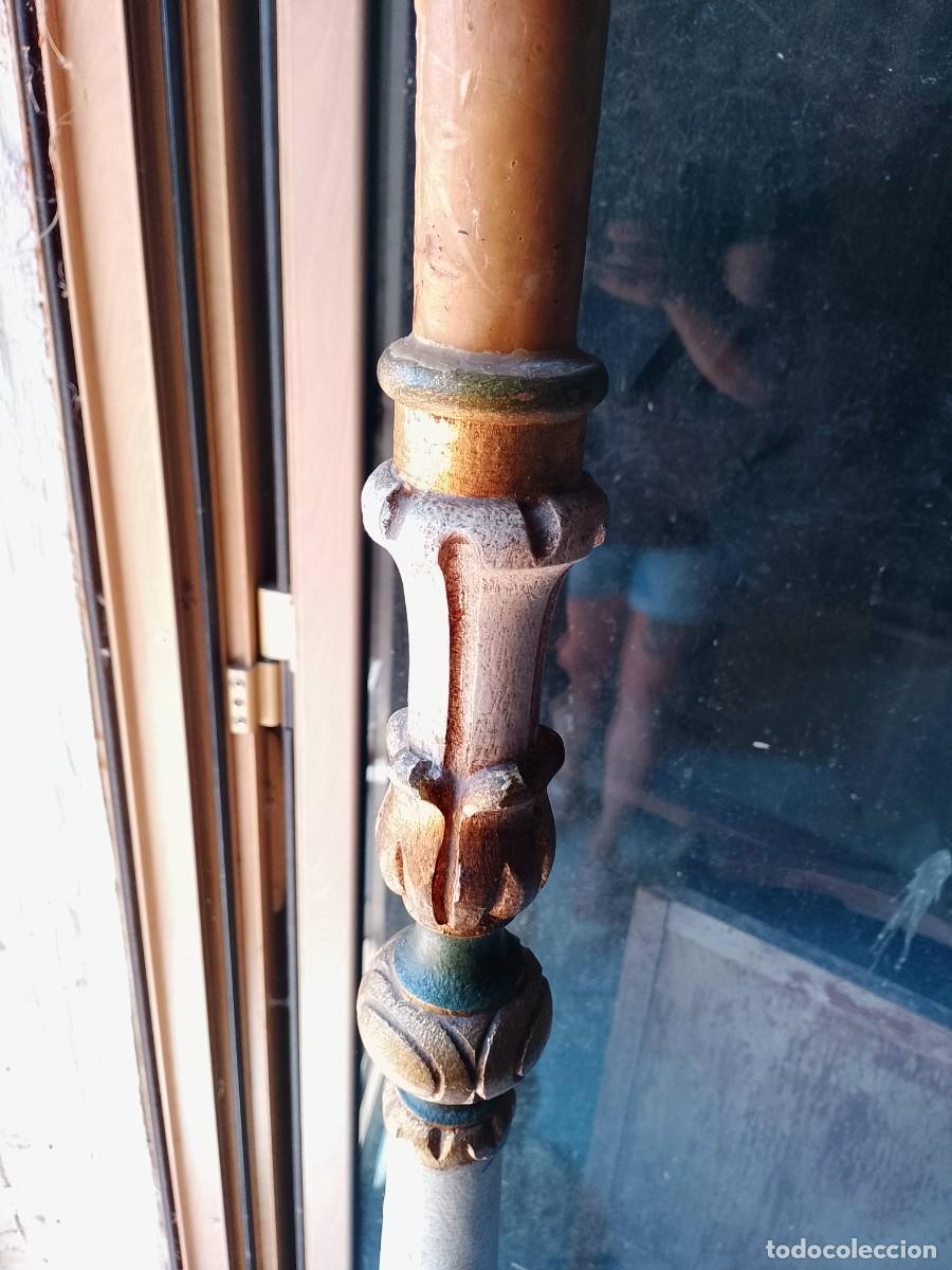 Antig&uuml;edades: Hachero madera policromada S XIX - Foto 8