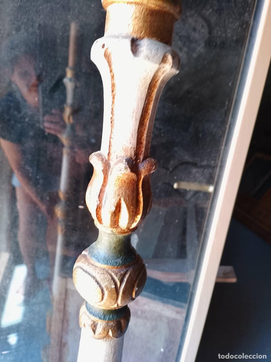 Antig&uuml;edades: Hachero madera policromada S XIX - Foto 10